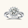 Bague Halo Stellaire Moissanite by Yoldine Paris