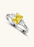 Bague Moissanite Souveraine du Coucher de Soleil by Yoldine Paris