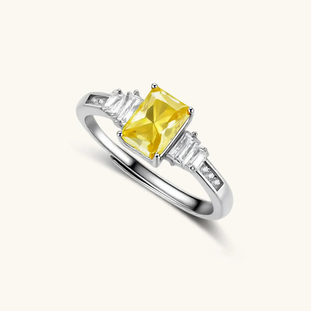 Bague Moissanite Souveraine du Coucher de Soleil by Yoldine Paris