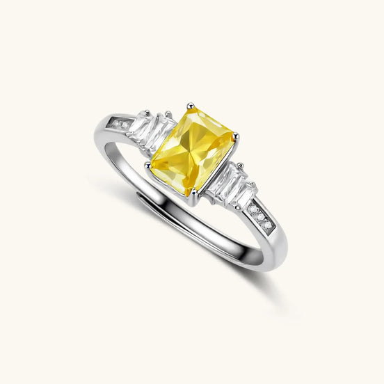Bague Moissanite Souveraine du Coucher de Soleil by Yoldine Paris