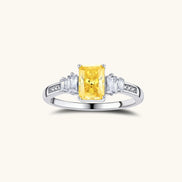 Bague Moissanite Souveraine du Coucher de Soleil by Yoldine Paris