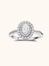 Bague de Promesse Double Halo Moissanite by Yoldine Paris