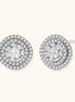 Puces Célestes Halo Moissanite by Yoldine Paris