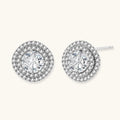Puces Célestes Halo Moissanite by Yoldine Paris