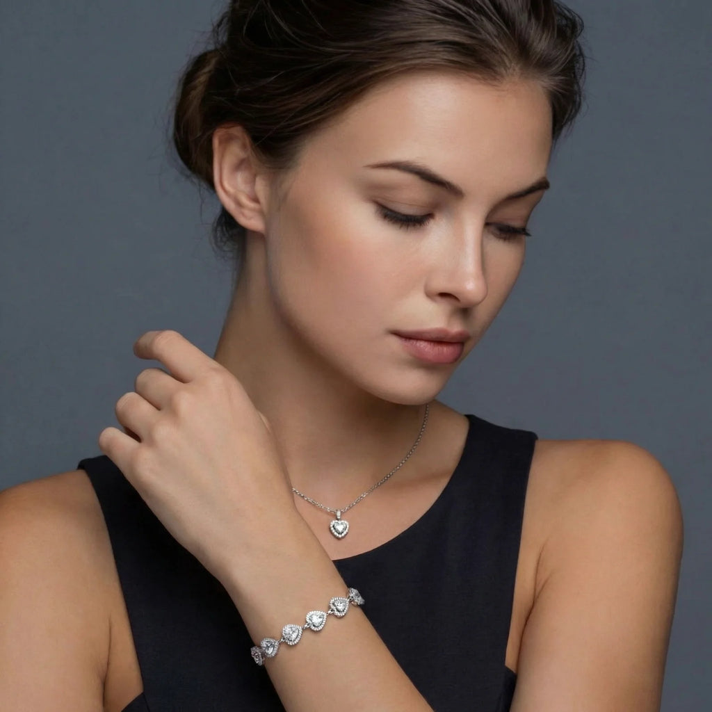 Ensemble Moissanite Symphonie du Cœur by Yoldine Paris