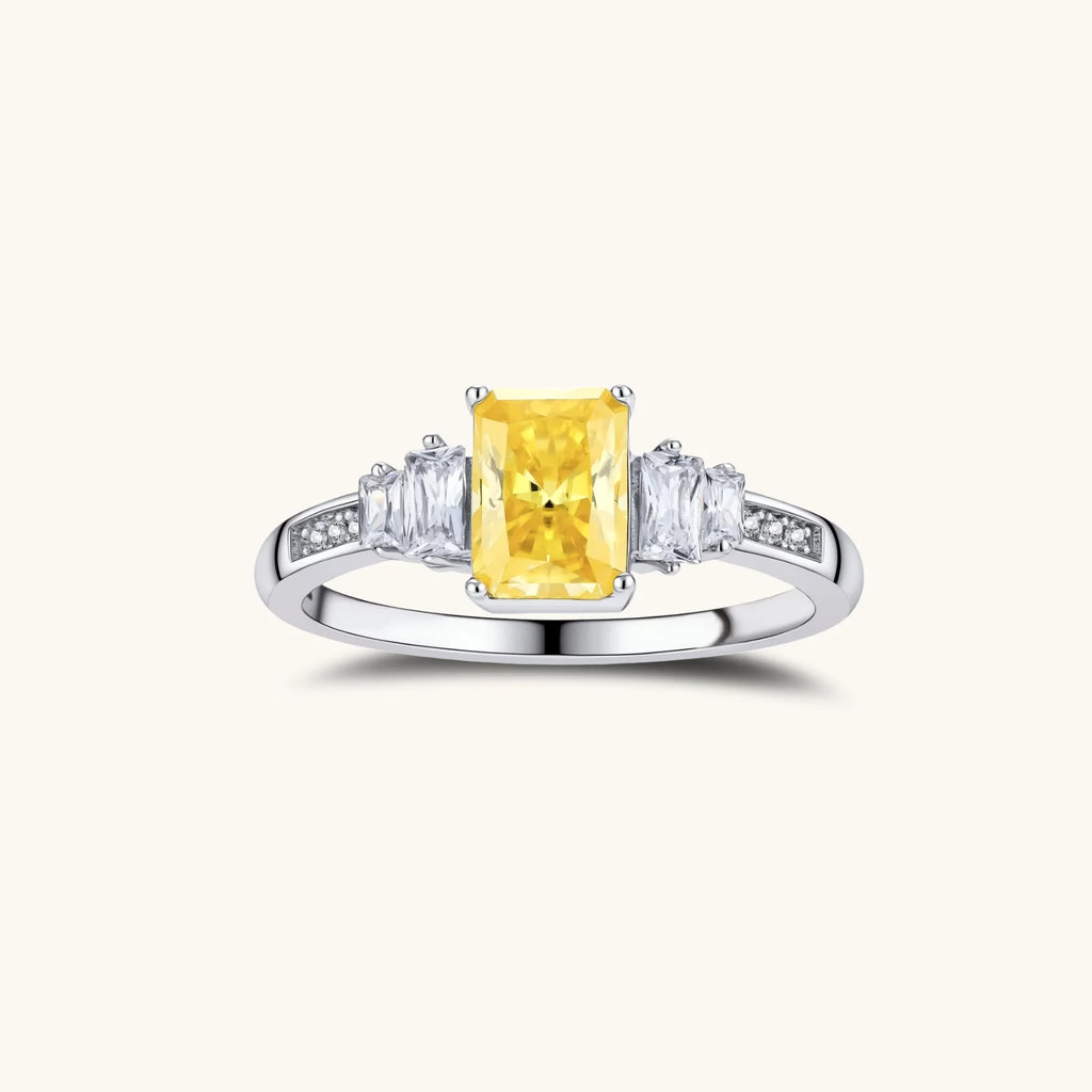Ensemble Moissanite Rayonnement Doré by Yoldine Paris
