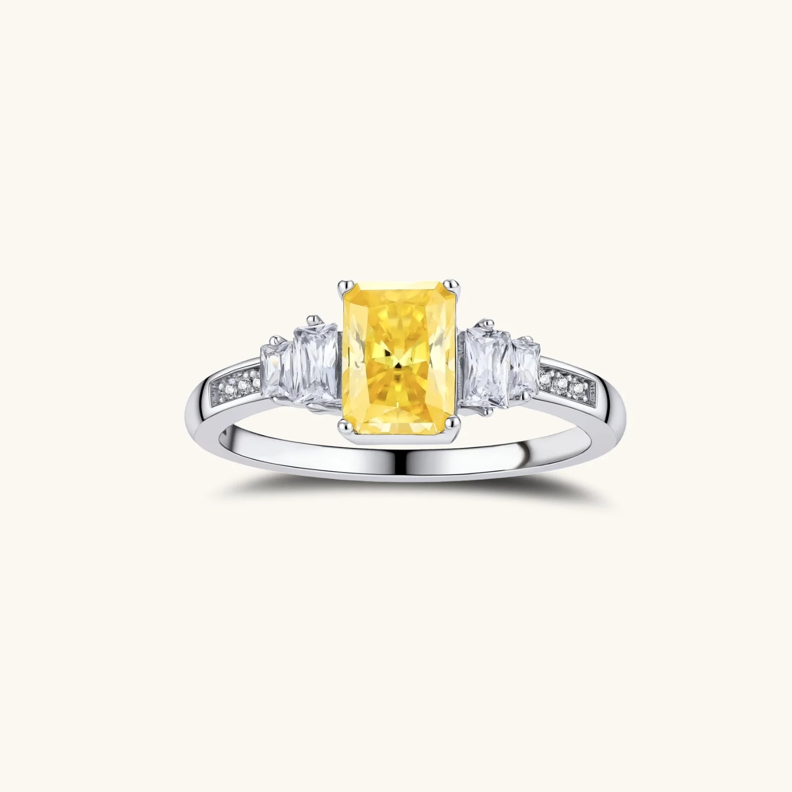 Ensemble Moissanite Rayonnement Doré by Yoldine Paris