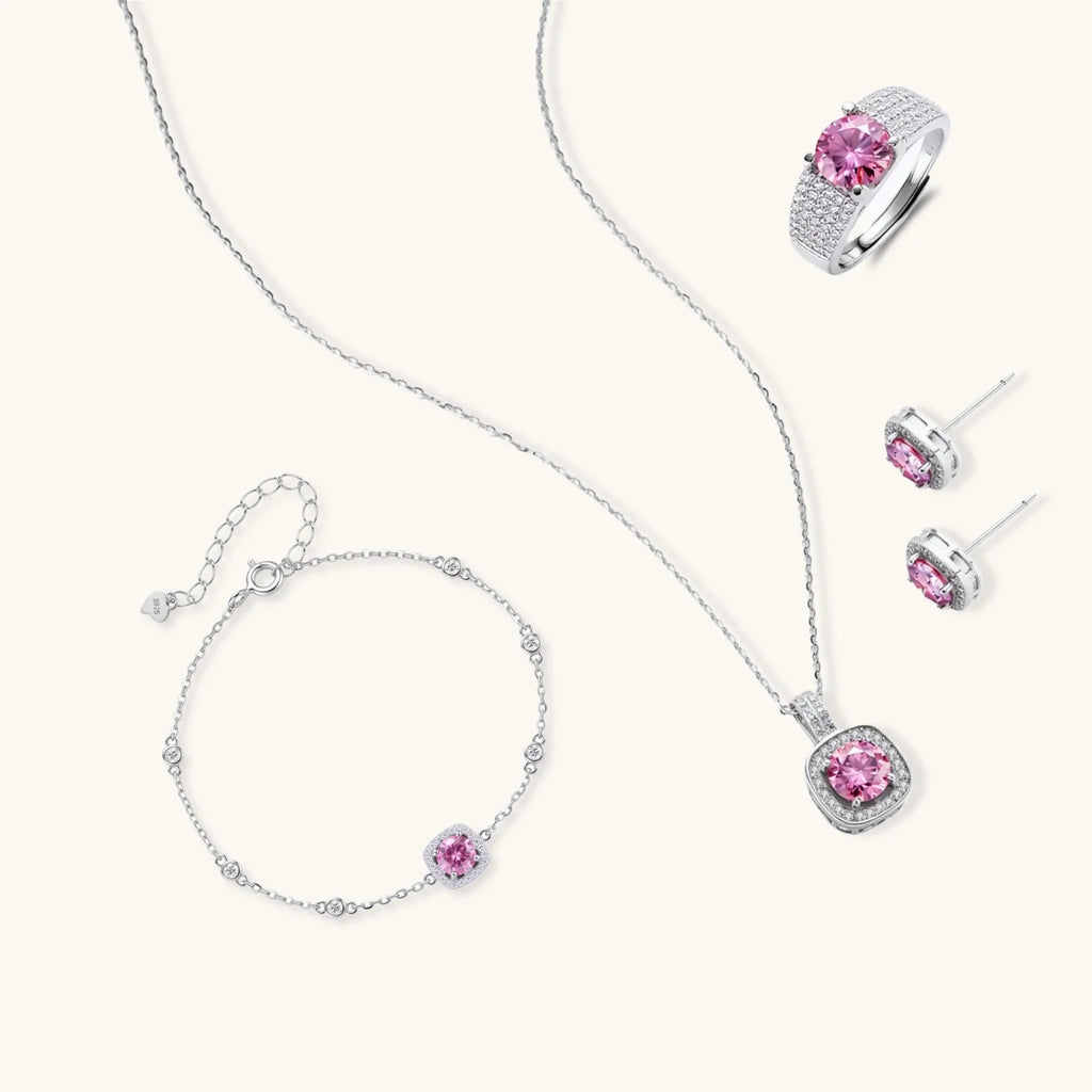 Parure Moissanite Blush Dreams by Yoldine Paris