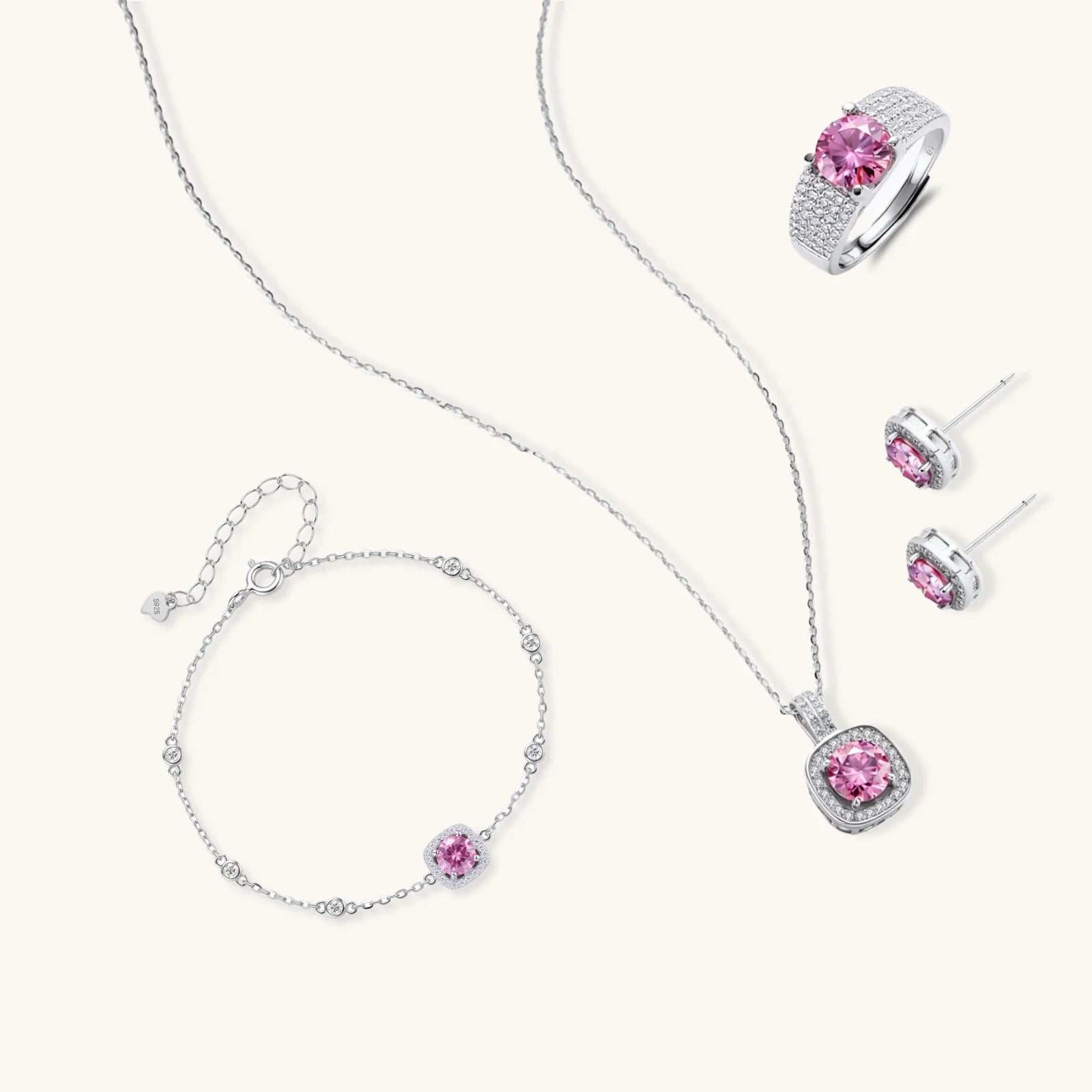 Parure Moissanite Blush Dreams by Yoldine Paris