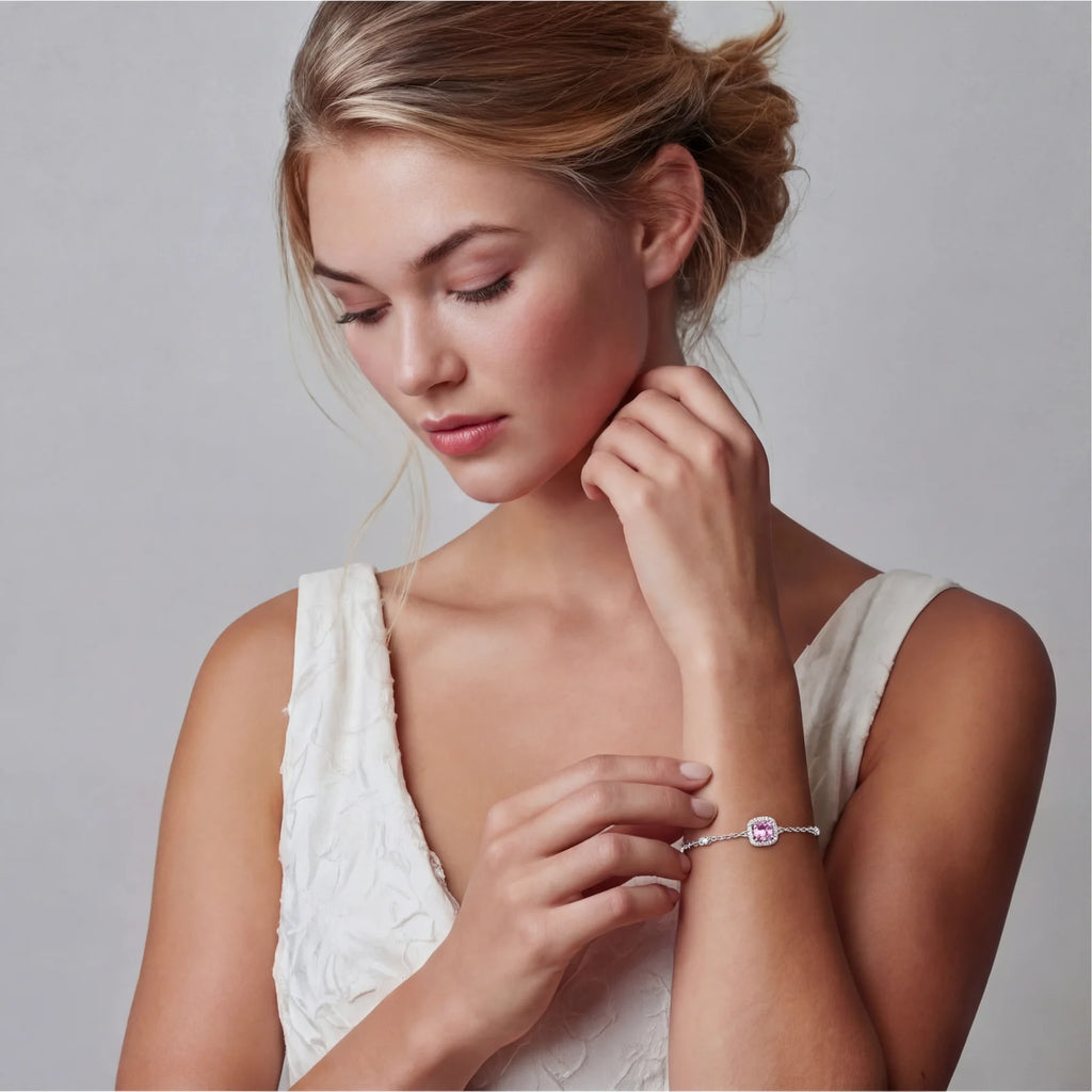 Parure Moissanite Blush Dreams by Yoldine Paris