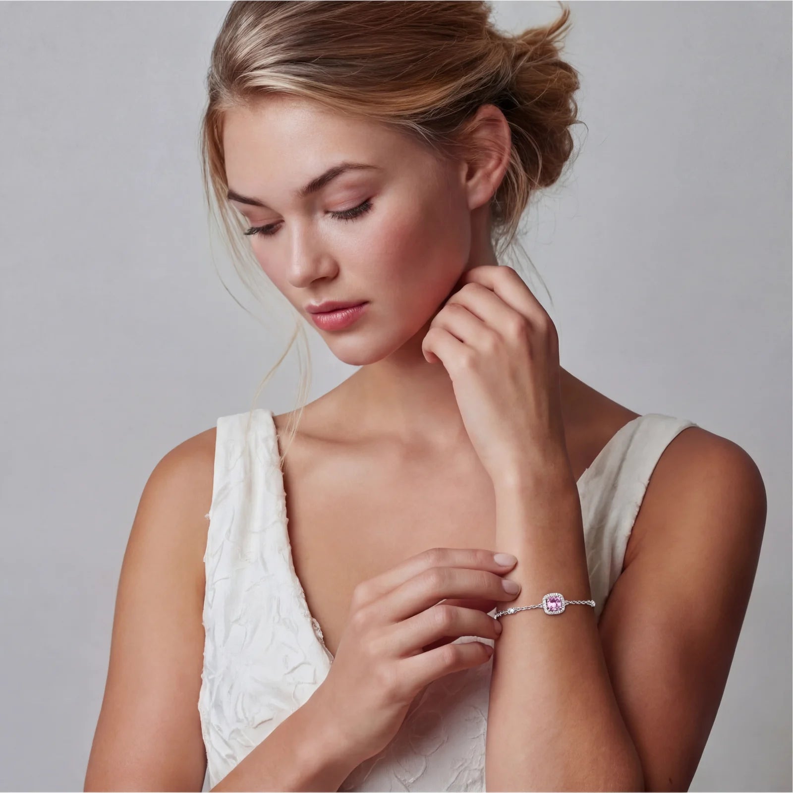Parure Moissanite Blush Dreams by Yoldine Paris