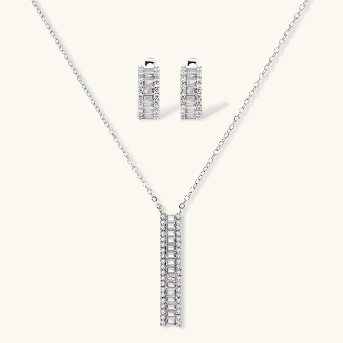 Parure Bijoux Linear Luxe by Yoldine Paris
