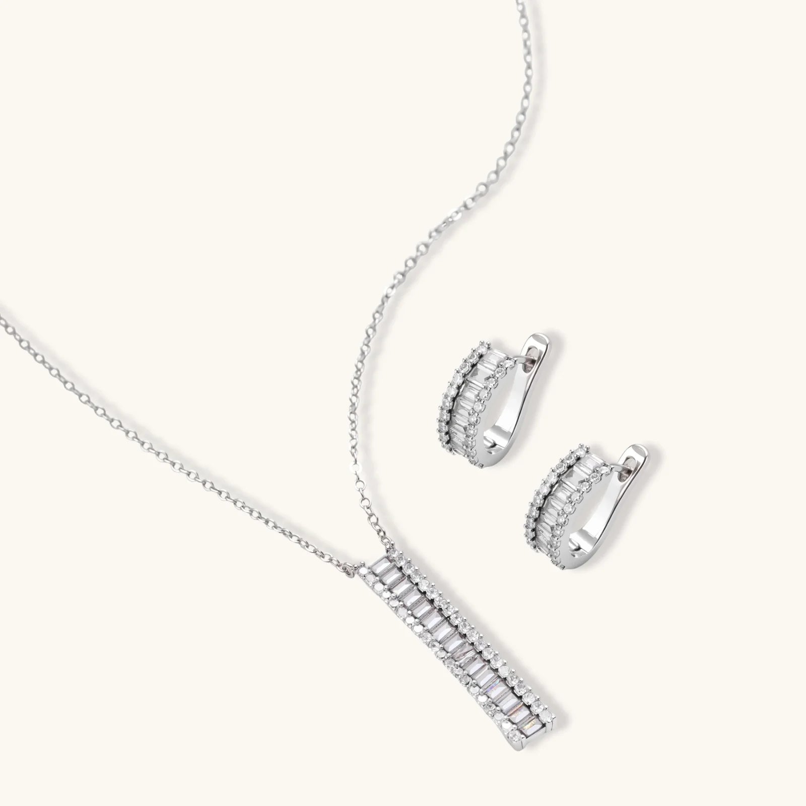 Parure Bijoux Linear Luxe by Yoldine Paris