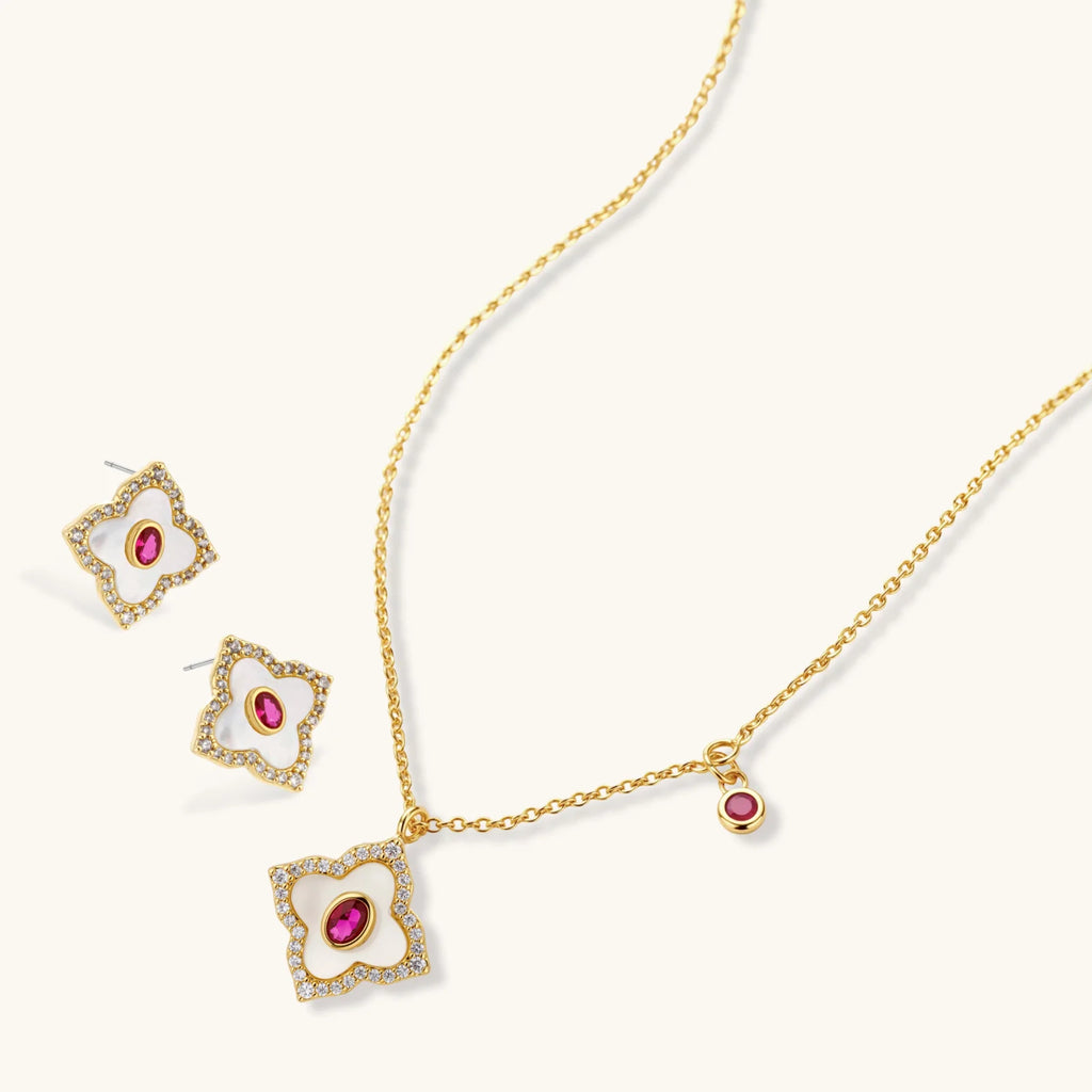 Parure de Bijoux Flower Power by Yoldine Paris