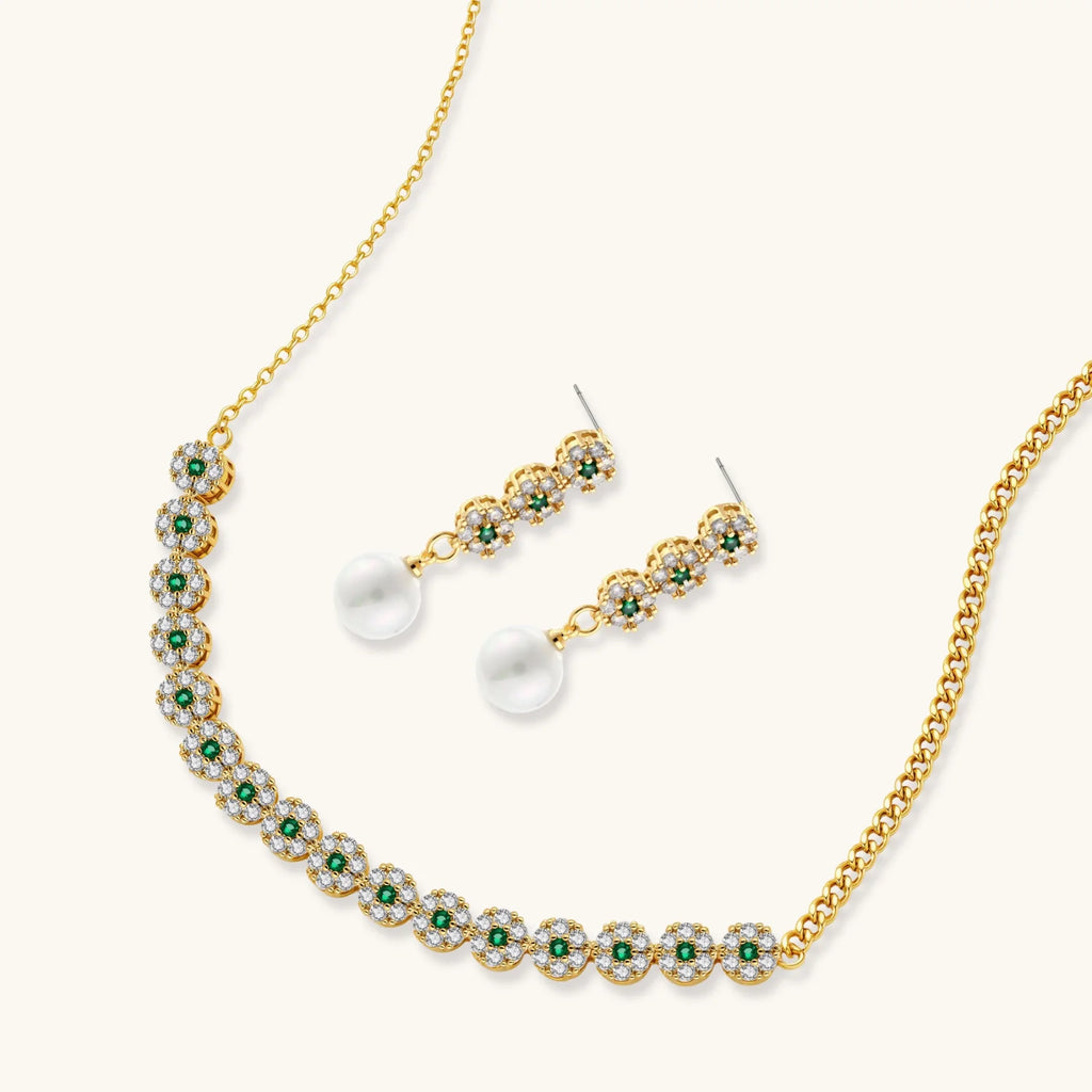Parure Jardin Émeraude by Yoldine Paris