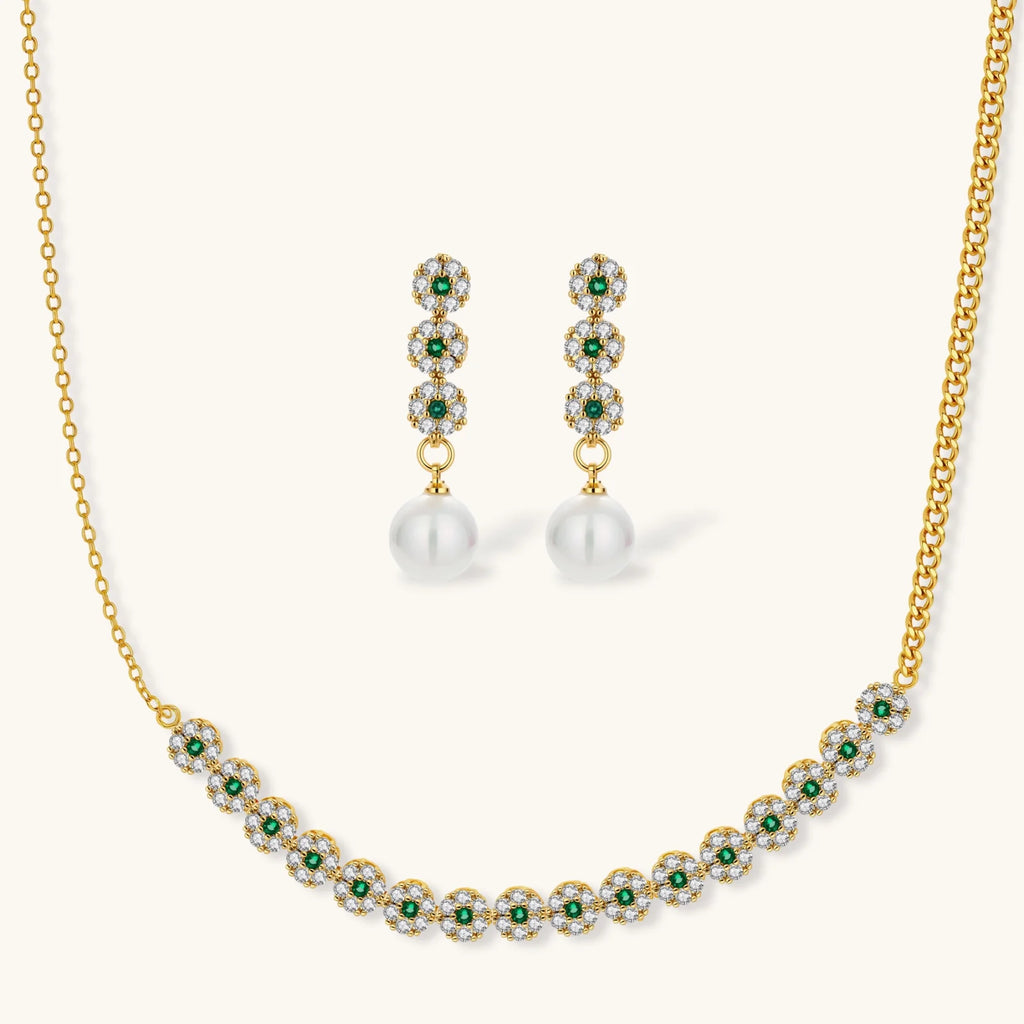 Parure Jardin Émeraude by Yoldine Paris