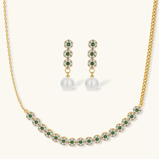 Parure Jardin Émeraude by Yoldine Paris
