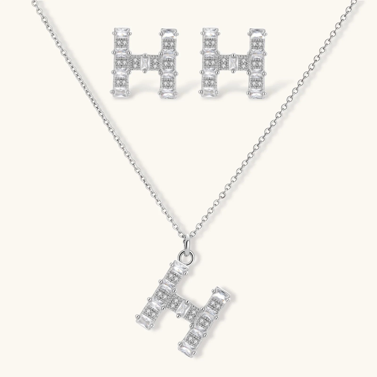 Parure Initiale H Heritage by Yoldine Paris