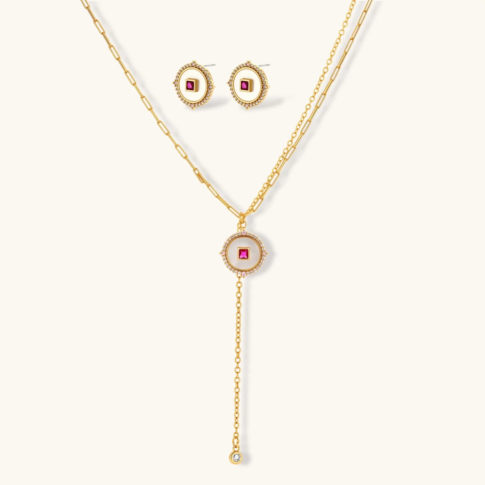 Parure Médaillon Luxe by Yoldine Paris
