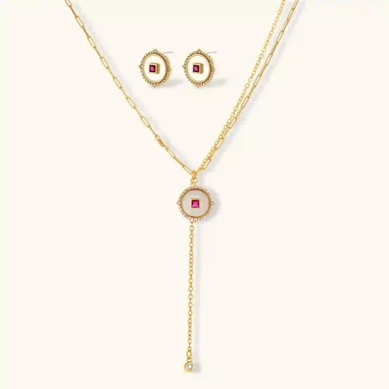 Parure Médaillon Luxe by Yoldine Paris