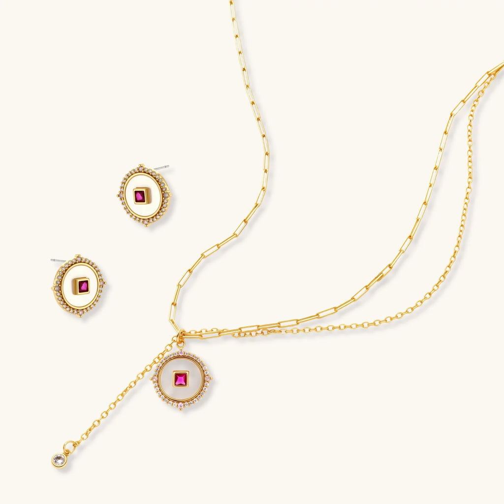 Parure Médaillon Luxe by Yoldine Paris