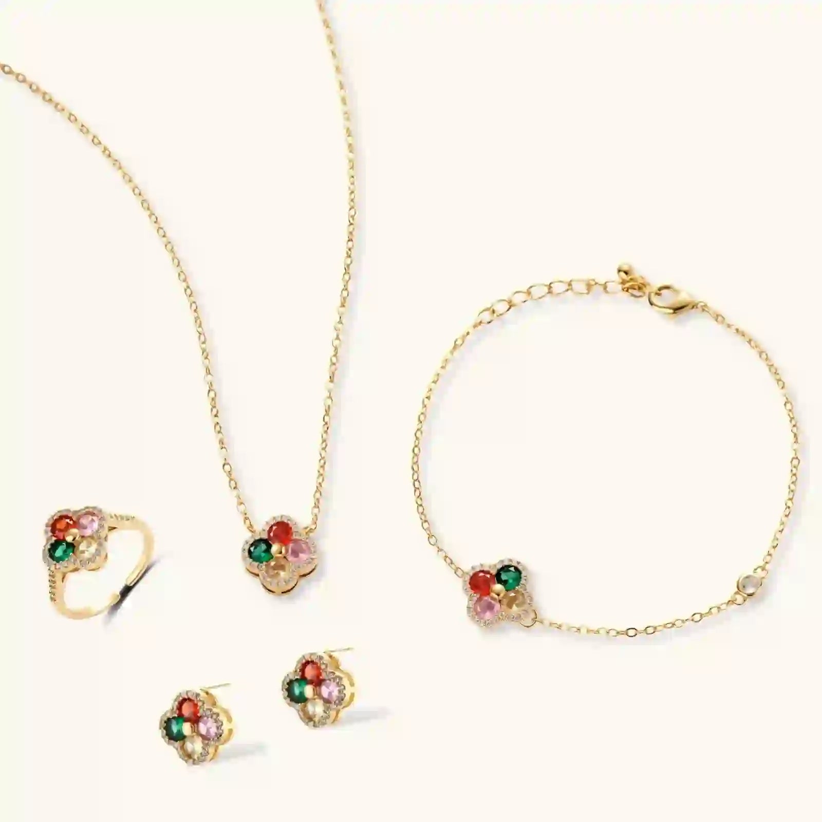 Parure Trèfle Porte-Bonheur by Yoldine Paris