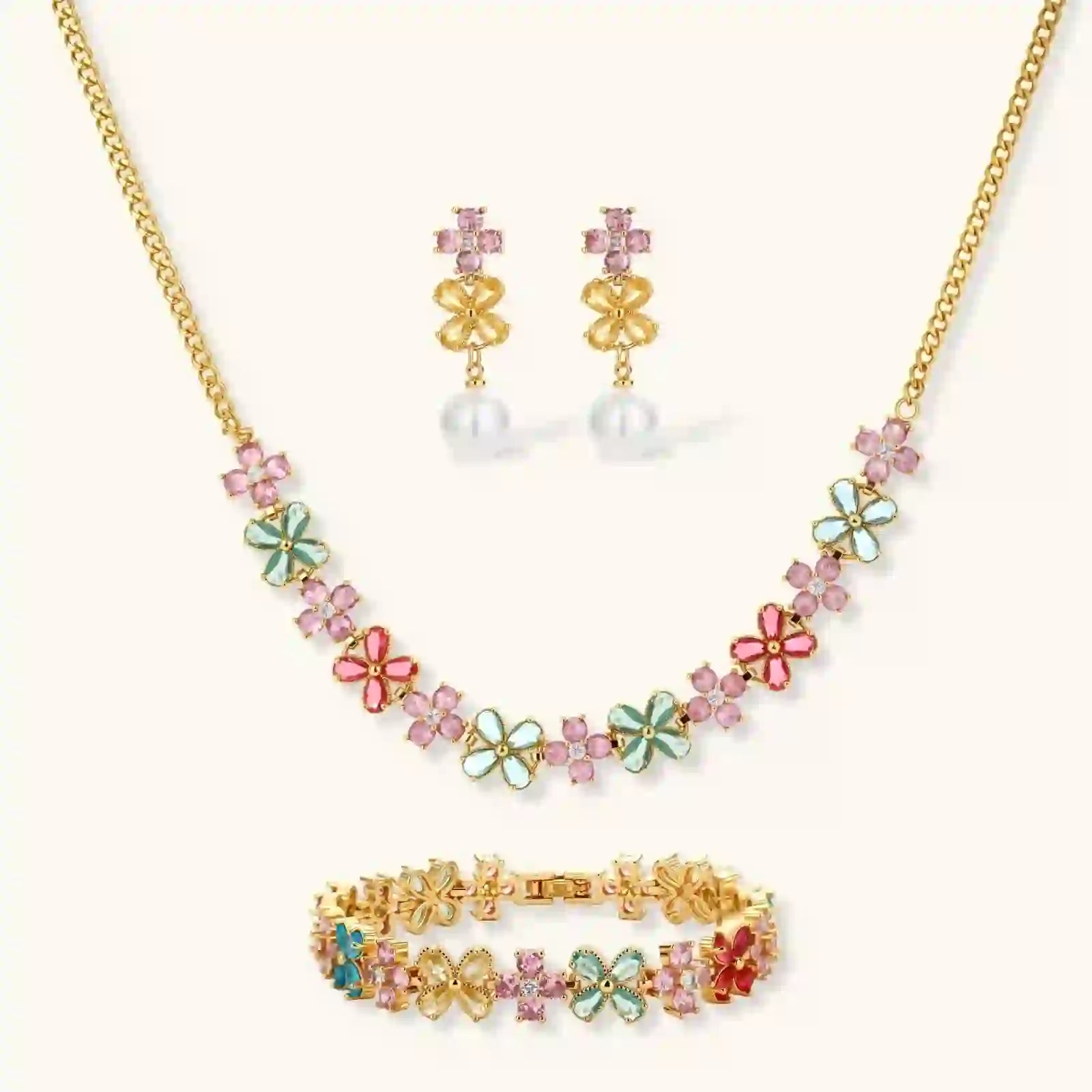 Parure Fleurs du Jardin by Yoldine Paris