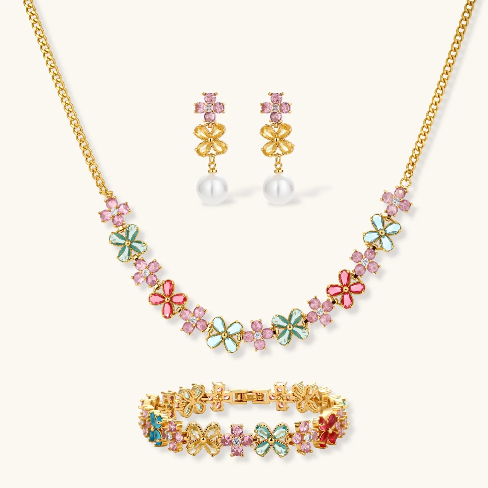 Parure Fleurs du Jardin by Yoldine Paris