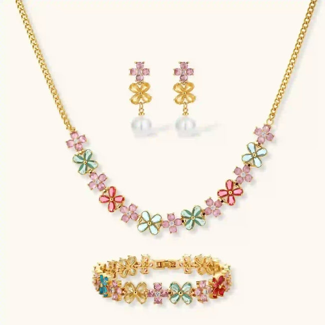 Parure Fleurs du Jardin by Yoldine Paris