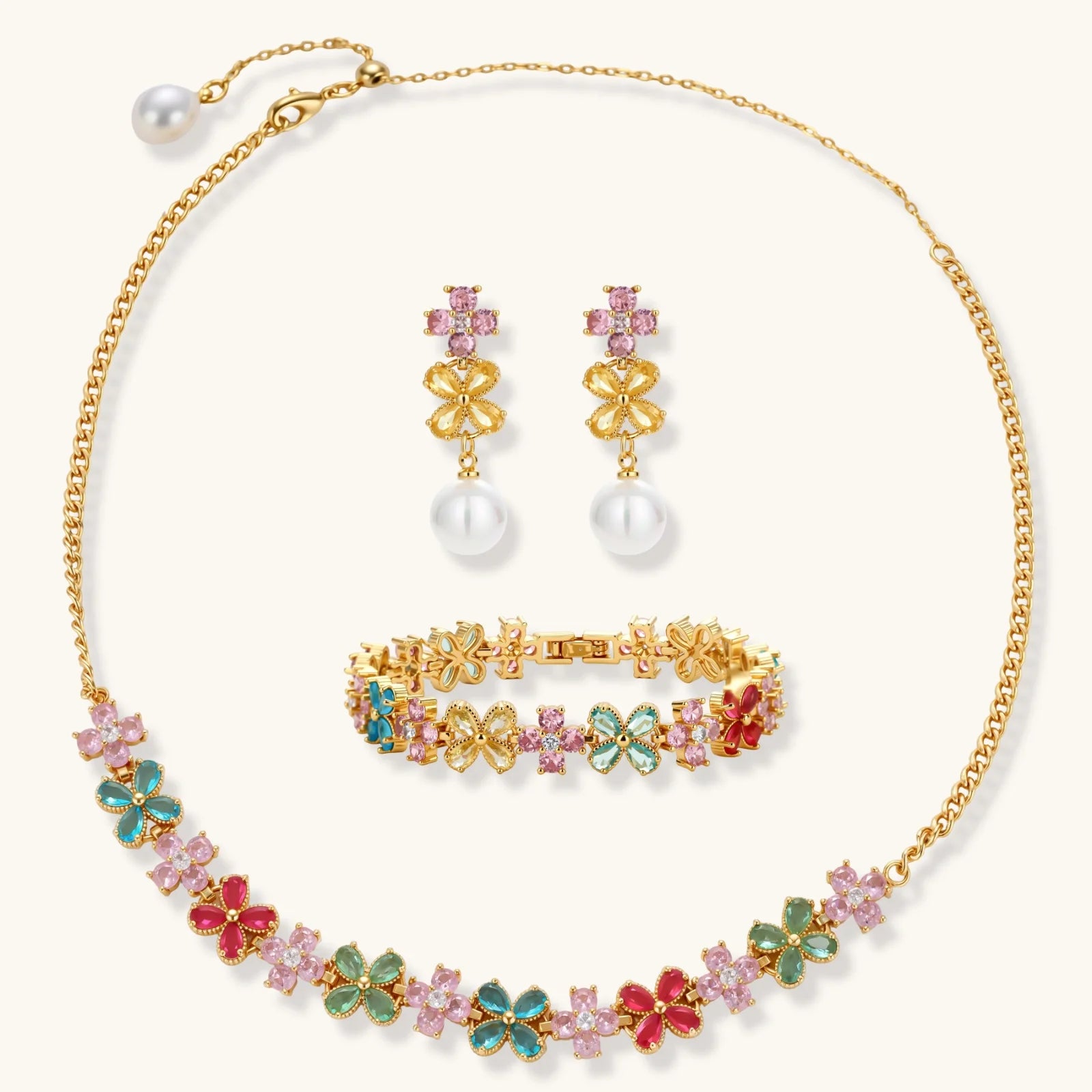 Parure Fleurs du Jardin by Yoldine Paris