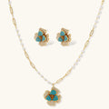 Parure Saphir en Fleurs by Yoldine Paris