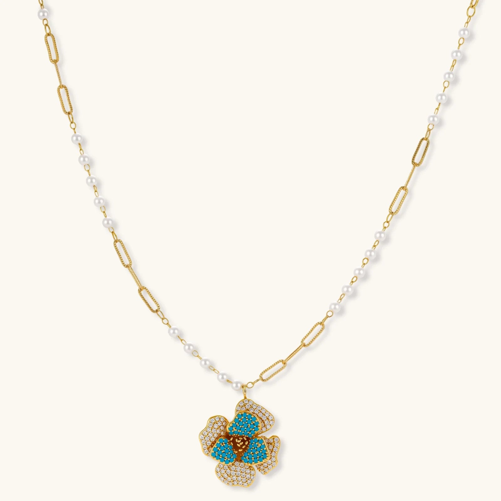 Parure Saphir en Fleurs by Yoldine Paris