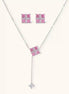 Parure Croix Prisme Rose by Yoldine Paris