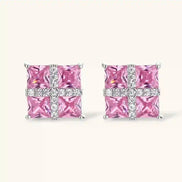 Parure Croix Prisme Rose by Yoldine Paris