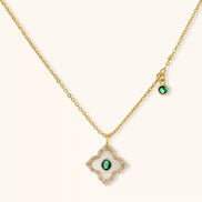 Parure Emerald Bloom by Yoldine Paris
