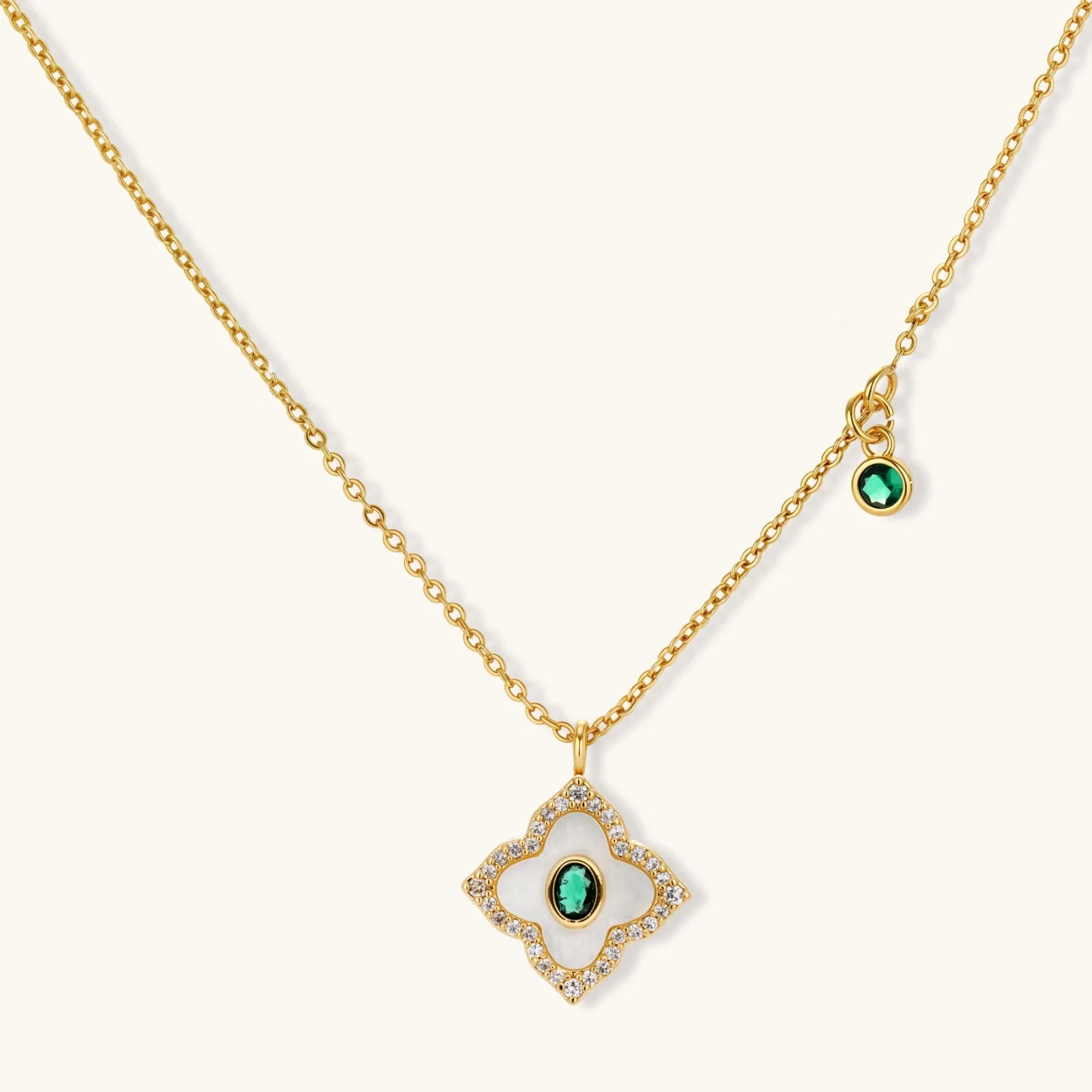Parure Emerald Bloom by Yoldine Paris