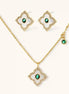 Parure Emerald Bloom by Yoldine Paris