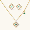 Parure Emerald Bloom by Yoldine Paris