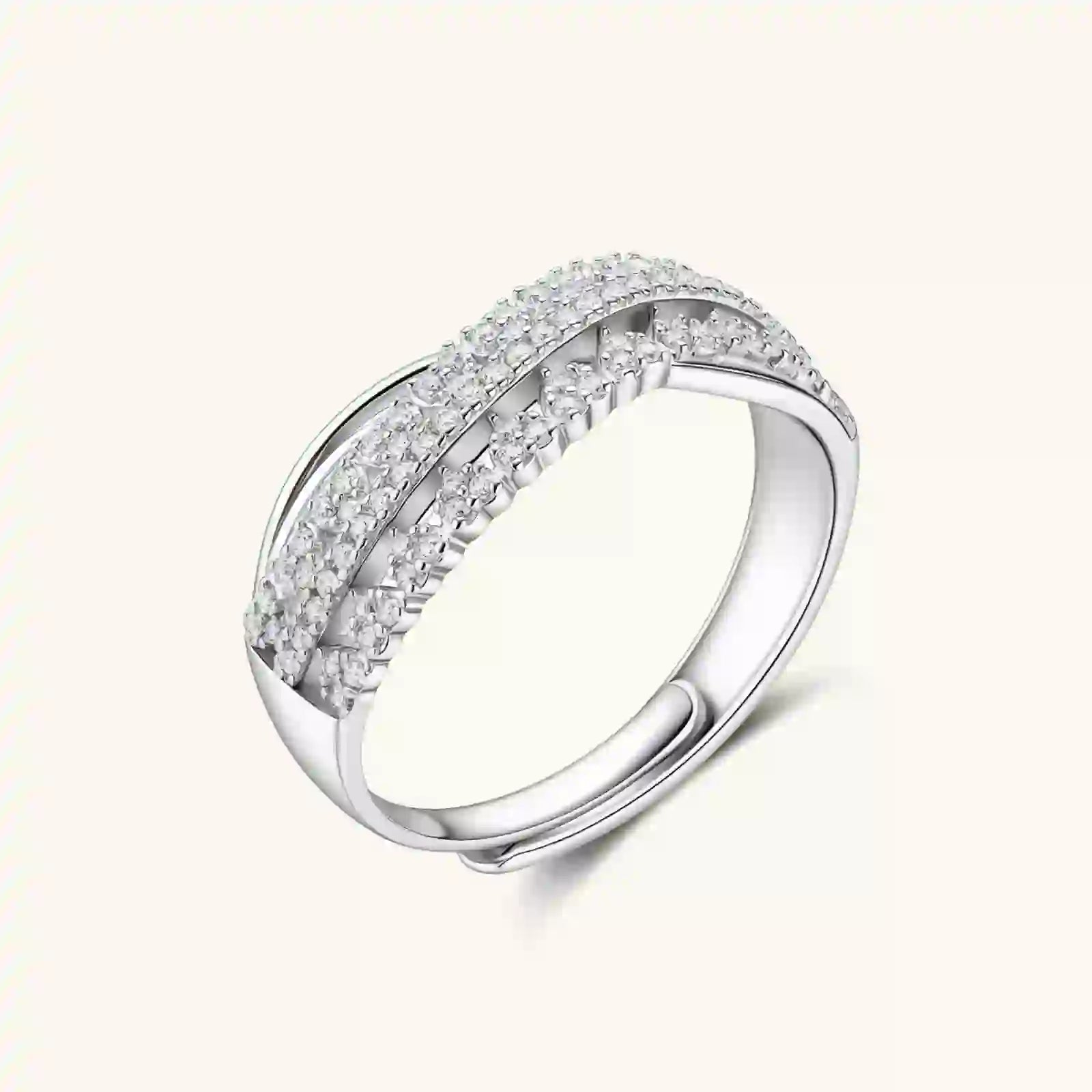 Bague Croisée Infini by Yoldine Paris