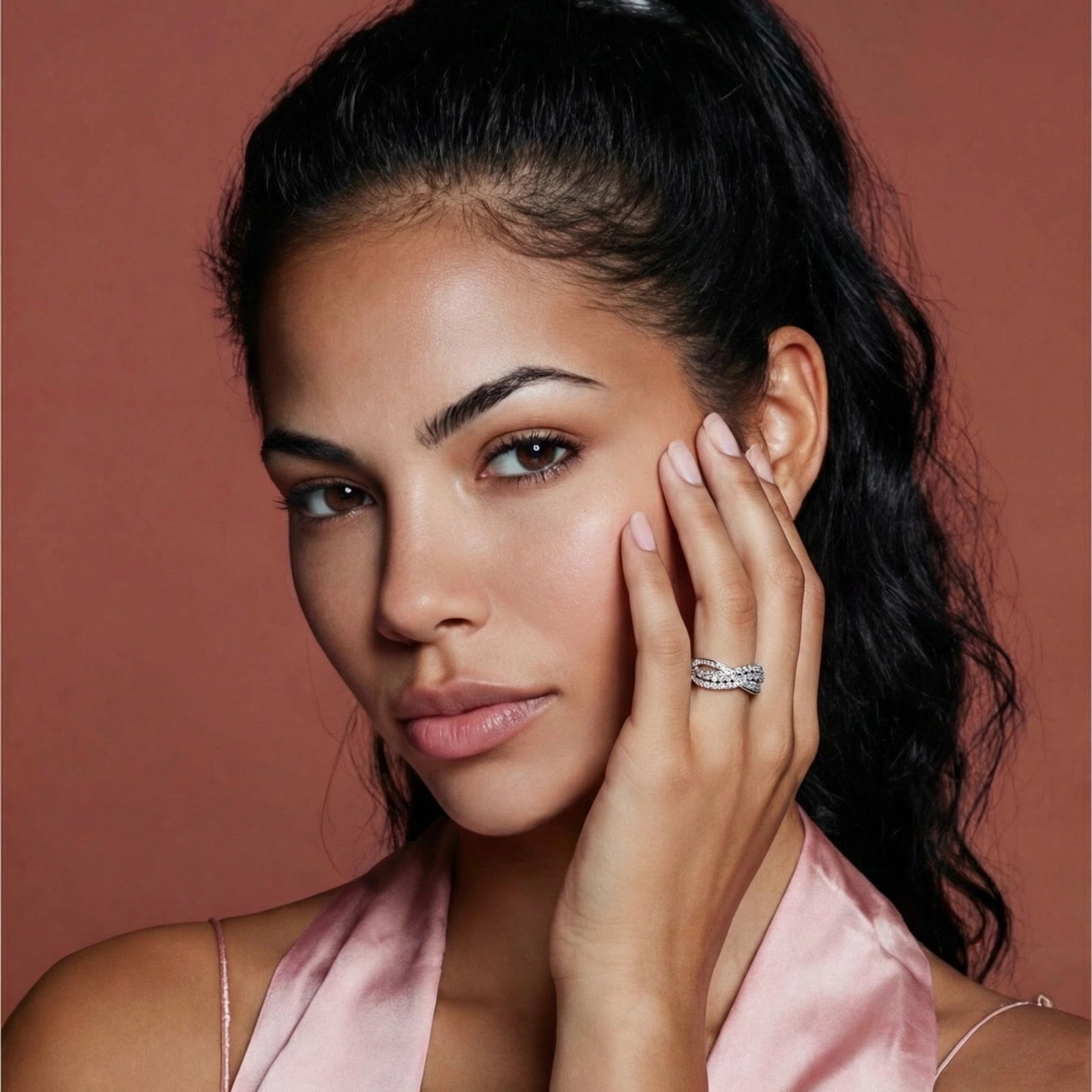 Bague Croisée Infini by Yoldine Paris