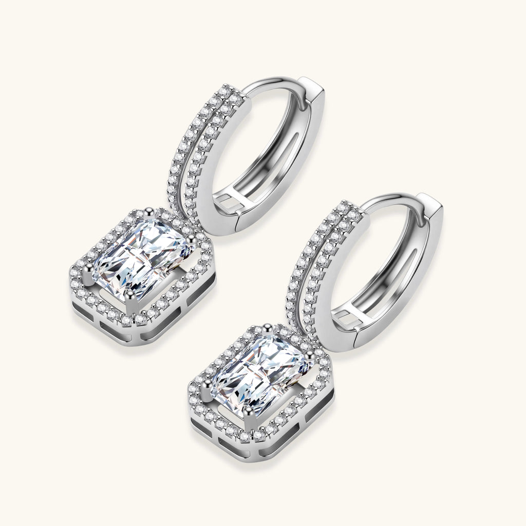 Pendants Moissanite Taille Émeraude by Yoldine Paris