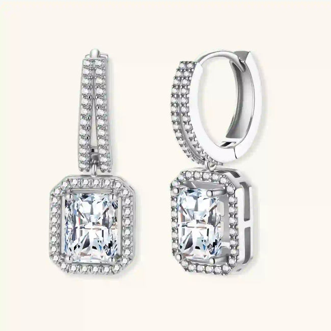 Pendants Moissanite Taille Émeraude by Yoldine Paris