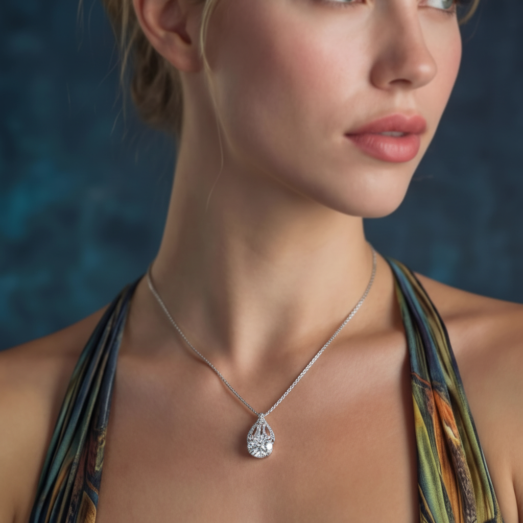 Collier Brillance Larme by Yoldine Paris