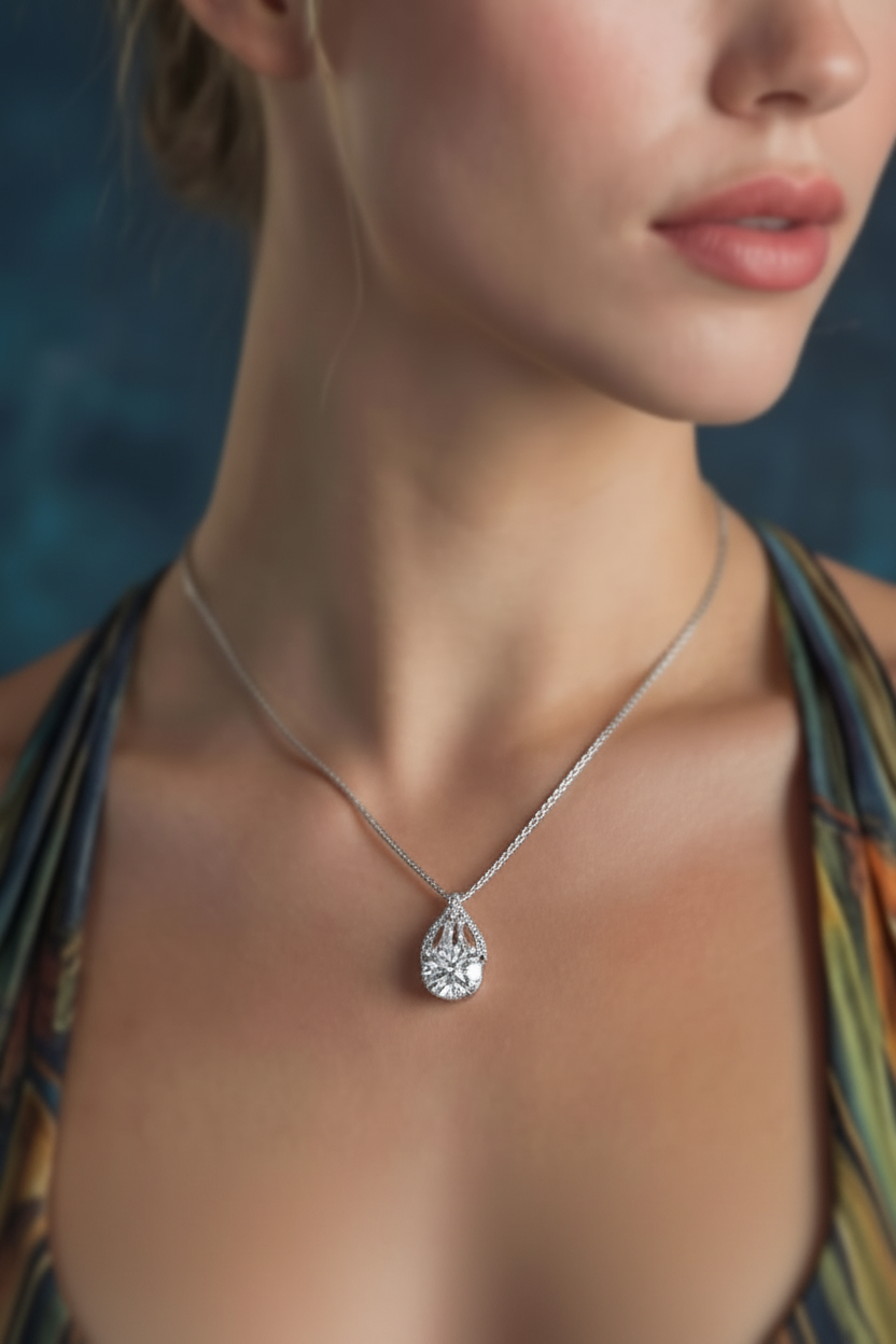 Collier Brillance Larme by Yoldine Paris