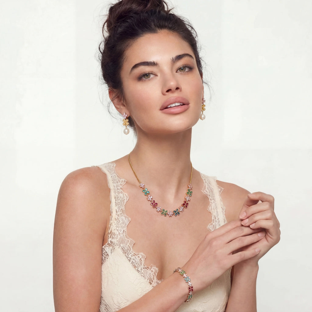 Parure Fleurs du Jardin by Yoldine Paris