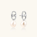 Puces Pendantes Perle Cercle by Yoldine Paris