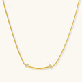 Collier Barre Incurvée Étincelante by Yoldine Paris