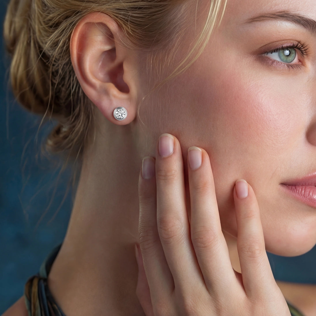 Boucles d'Oreilles Clous Orbit by Yoldine Paris