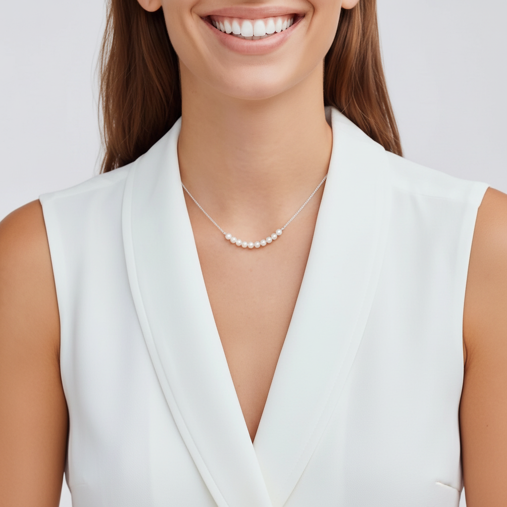 Collier Arc Luna Perle by Yoldine Paris