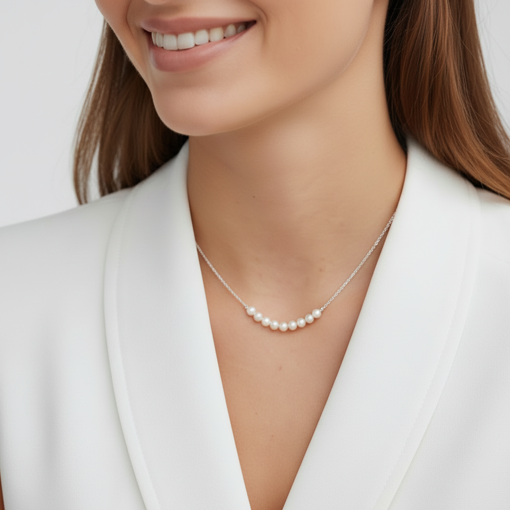 Collier Arc Luna Perle by Yoldine Paris
